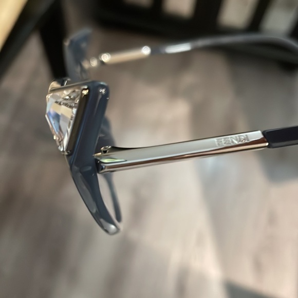 Fendi Blue Crystal Cat EyeSunglasses main image 8